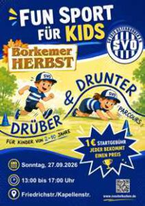 Fun Sport für Kids - Borkemer Herbst Plakat